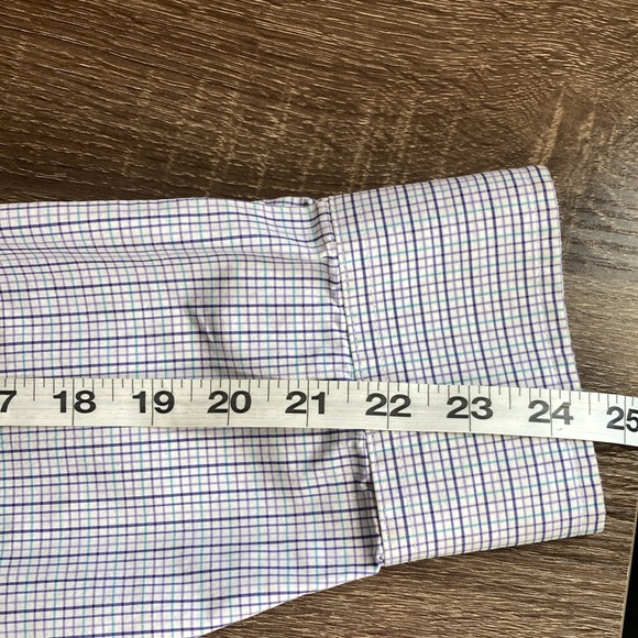 Mens EUC Vtg George Strait Wrangler XXL Western Button Down White Blue Purple - Picture 4 of 8